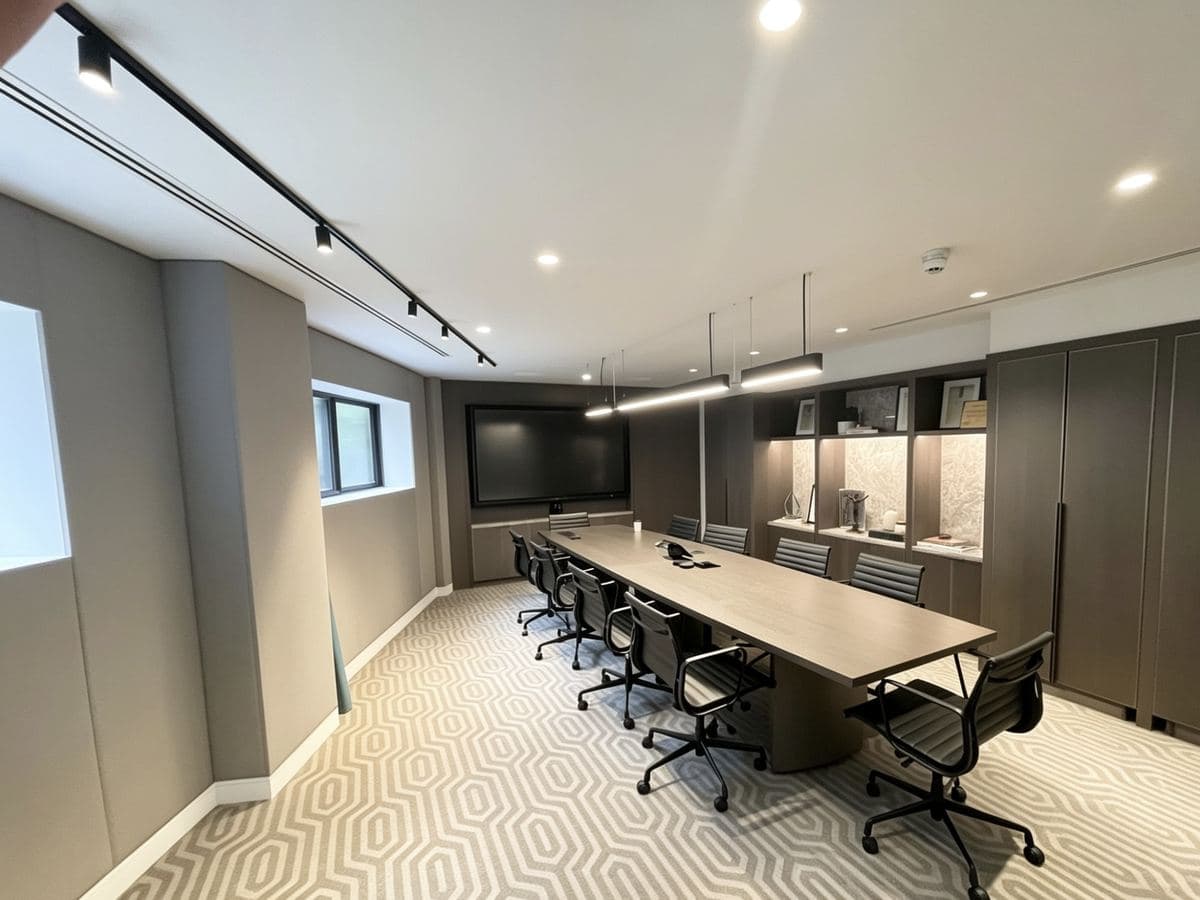 Modern office boardroom fit-out