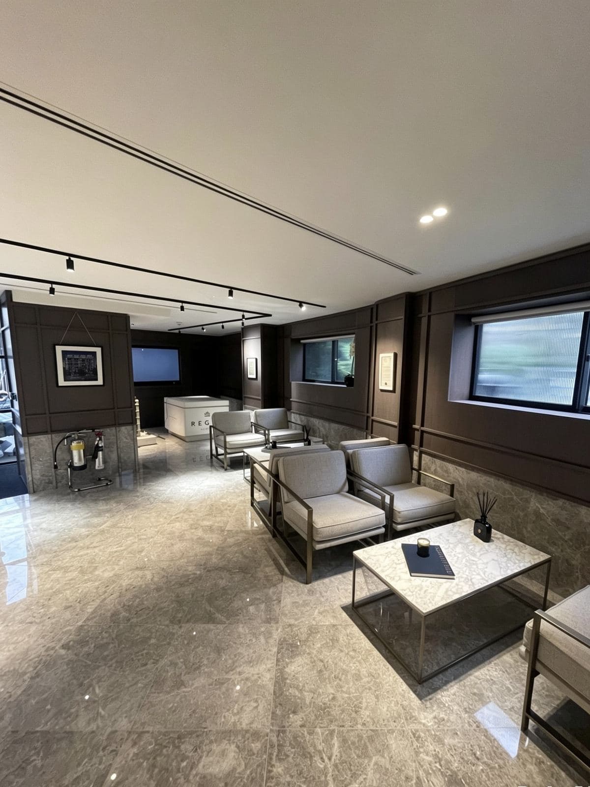 Leisure space interior with considered finishes